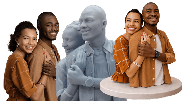 3D printed figurine production process